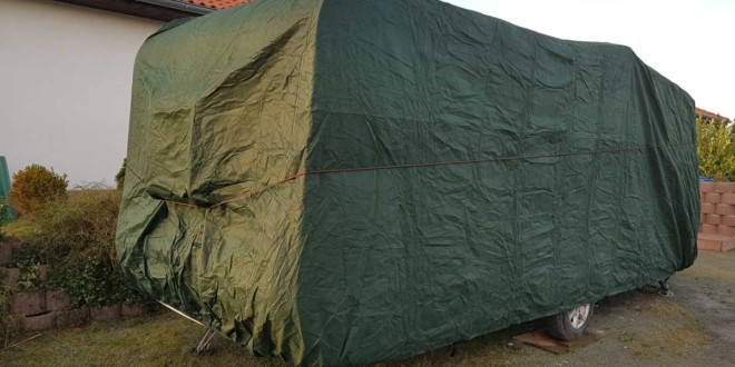 Wohnwagen Abdeck Wetter Schutz Planen Caravan Hülle Vlies Stoff imprägniert