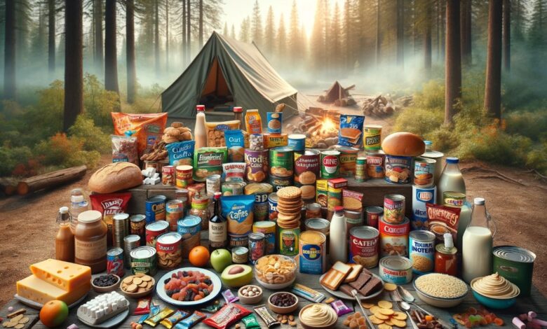 Camping-Lebensmittel-Checkliste für unterwegs