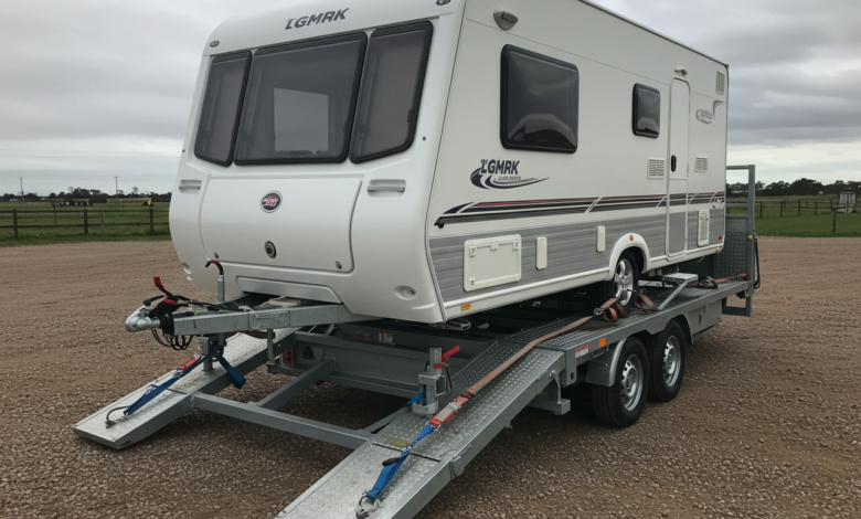 Wohnwagen Transport via Spedition nach Portugal
