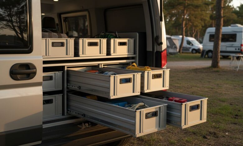 Heckgarage am Wohnmobil