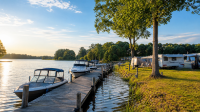 Campingplätze mit Bootssteg in Deutschland
