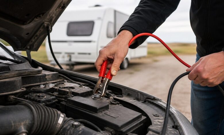 Autobatterie leer