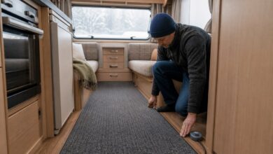 Heizteppich im Wohnwagen