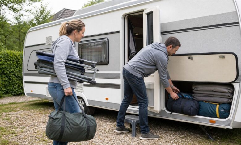 Wohnwagen-Packliste: Gepäck sicher und leicht verstauen