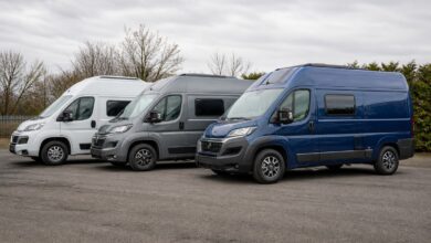 Drei Pössl Campingbusse des Modelljahrs 2024