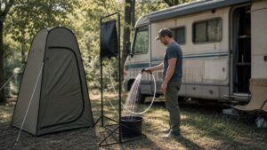 Campingdusche: Solar, 12 Volt und Drucksysteme im Vergleich