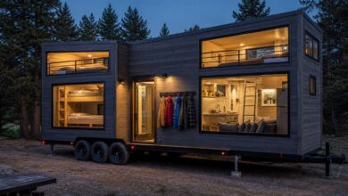 Geräumiges Tiny House für eine sechsköpfige Familie mit Schlaflofts