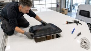 DIY: Wohnwagen Dachfenster austauschen : Dometic Mini Heki