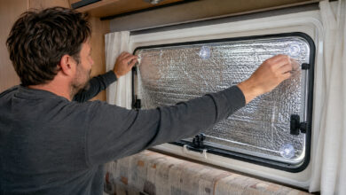 camping zubehör 3808 fenster isolieren redaktionell