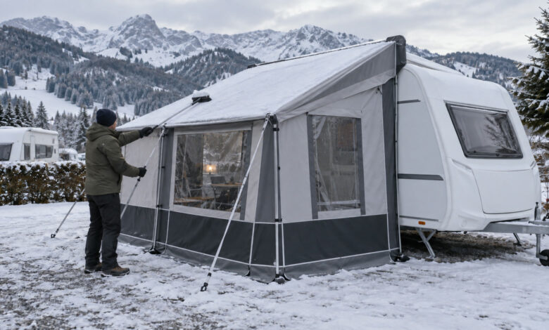vorzelt markisen 3339 wintervorzelt schneelast redaktionell