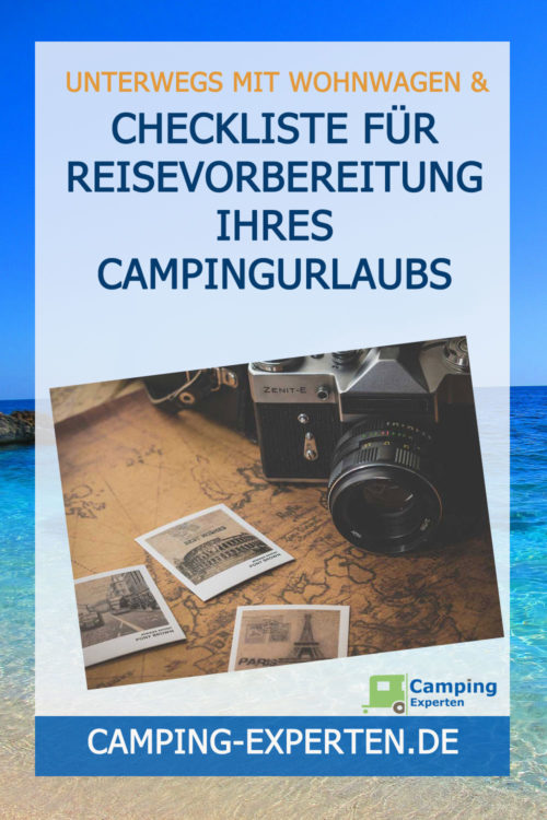 Checkliste für Reisevorbereitung Ihres Campingurlaubs