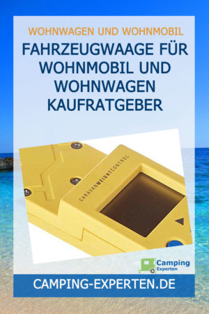 Fahrzeugwaage für Wohnmobil & Wohnwagen - mobil Gewicht prüfen