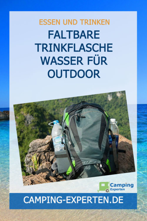 Faltbare Trinkflasche Wasser für Outdoor Aktivitäten