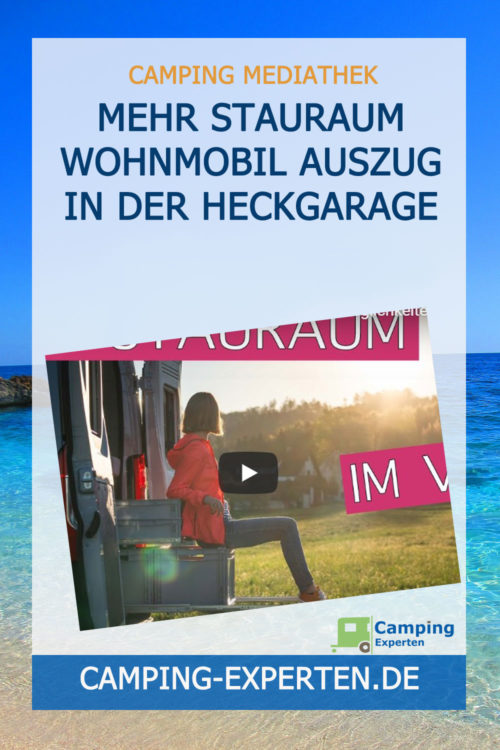 Mehr Stauraum Wohnmobil Auszug in der Heckgarage