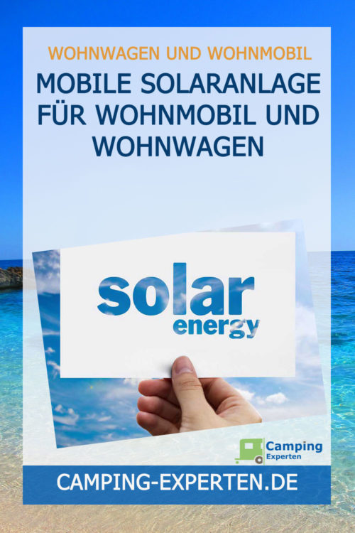 Mobile Solaranlage für Wohnmobil und Wohnwagen