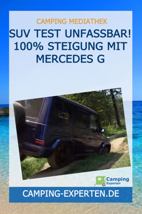 SUV Test UNFASSBAR! 100% Steigung mit Mercedes G
