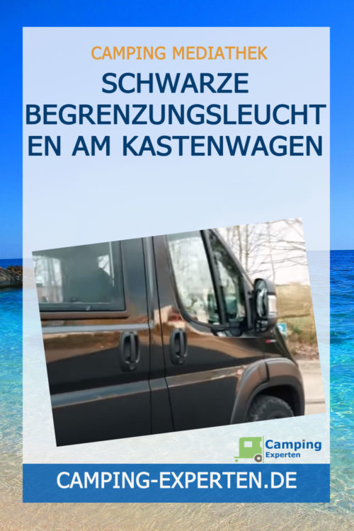 Schwarze Begrenzungsleuchten am Kastenwagen