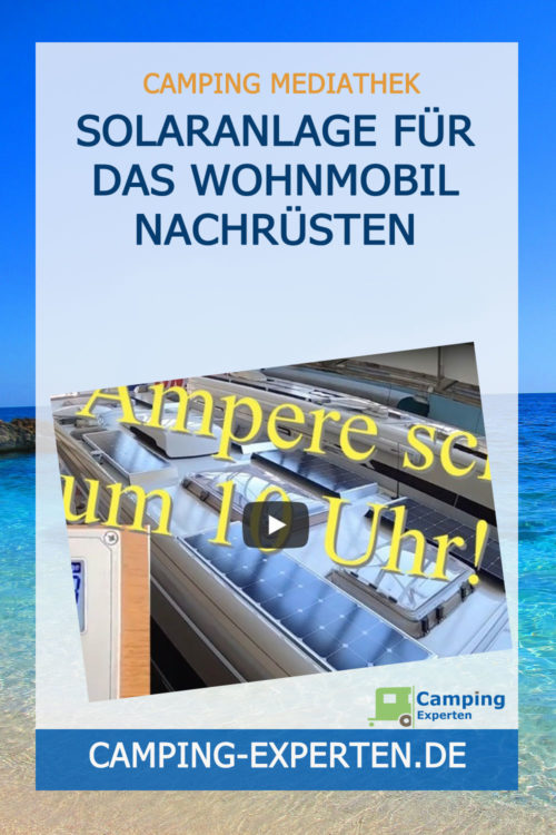 Solaranlage für das Wohnmobil nachrüsten