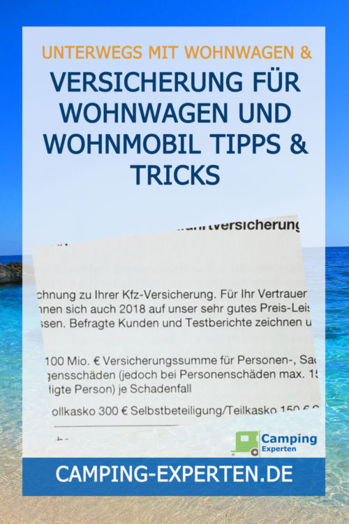 Versicherung für Wohnwagen und Wohnmobil Tipps & Tricks