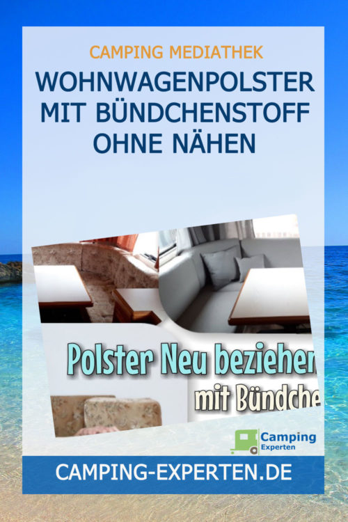 Wohnwagenpolster mit Bündchenstoff Ohne nähen